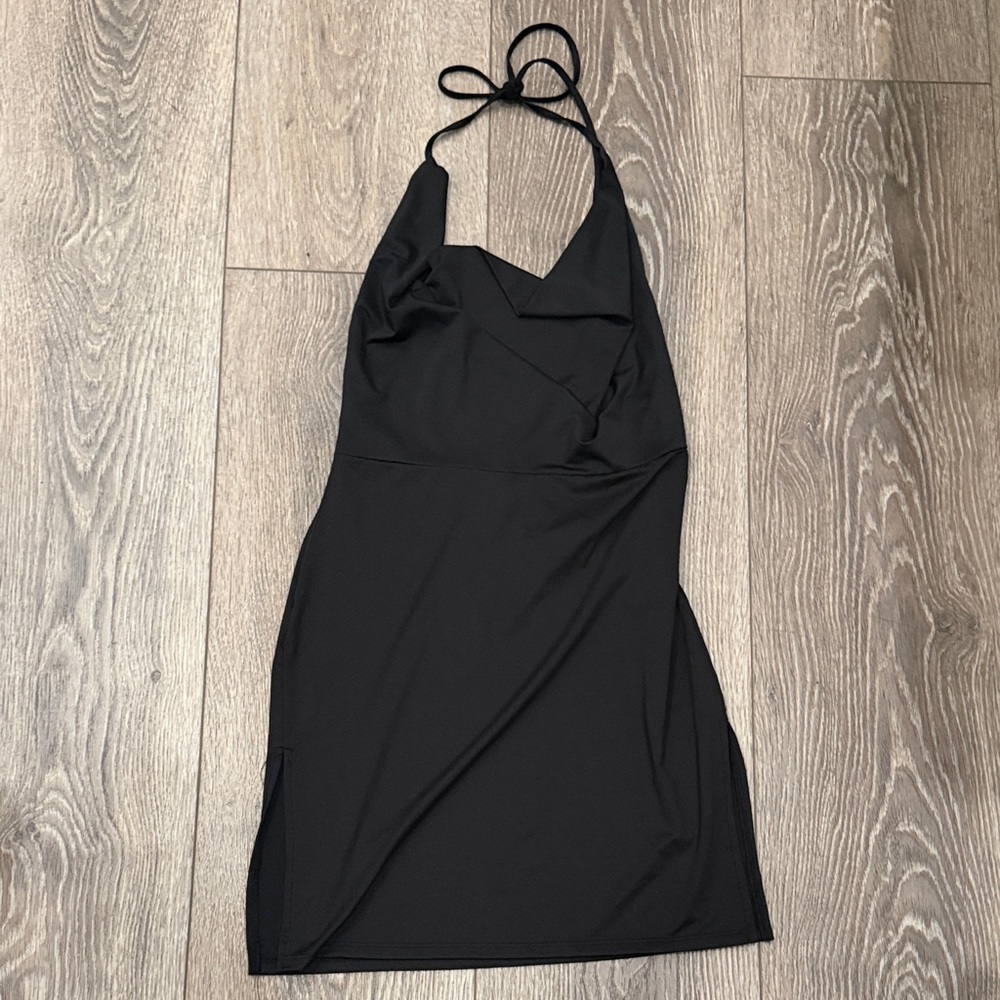 Fashion Nova Classic Black Dress Open Back